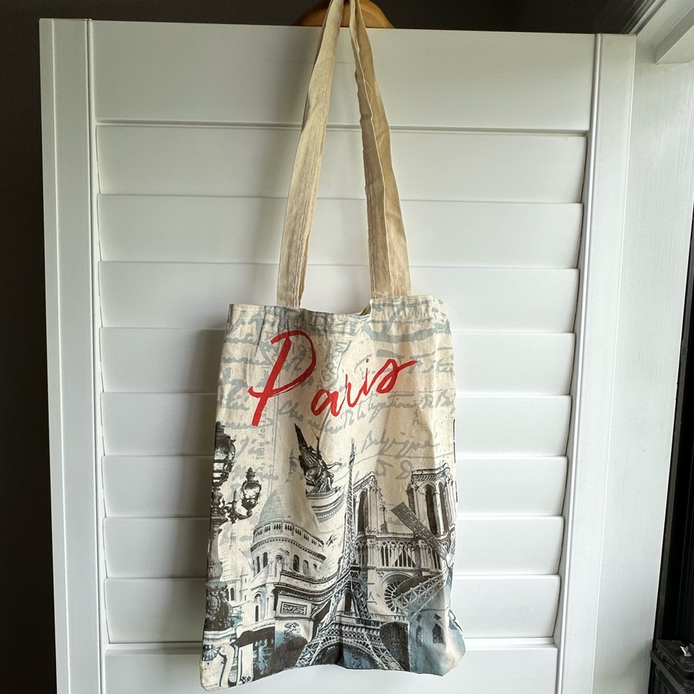 Paris Themed Tote Bag